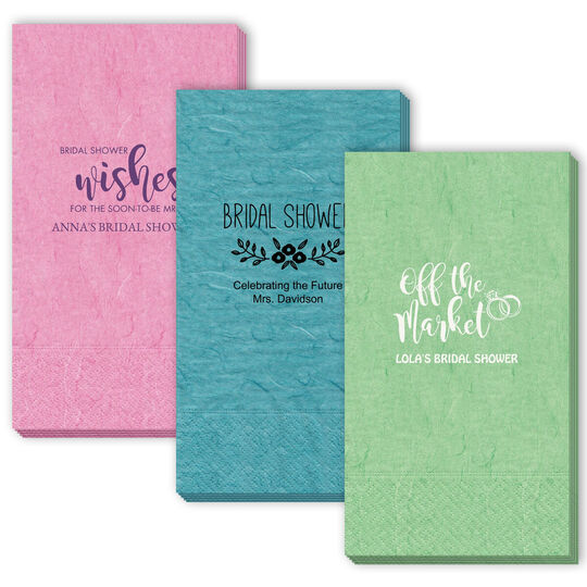 Design Your Own Bridal Shower Bali Guest Towels