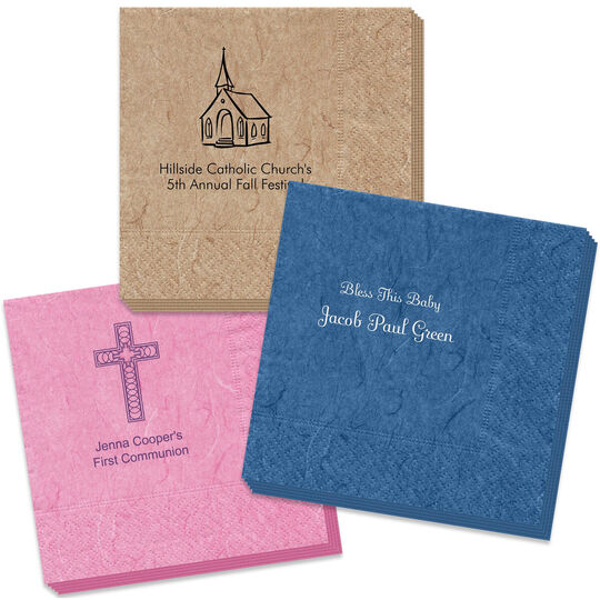 Design Your Own Christian Celebration Bali Napkins