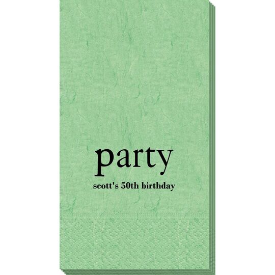 Big Word Party Bali Guest Towels