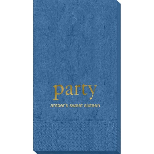 Big Word Party Bali Guest Towels