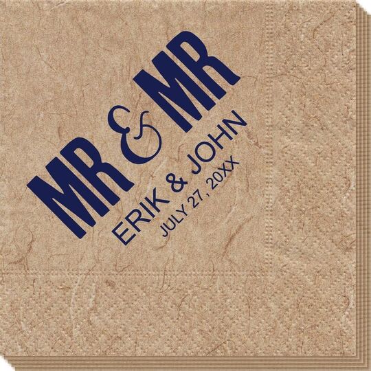 Bold Mr & Mr Bali Napkins
