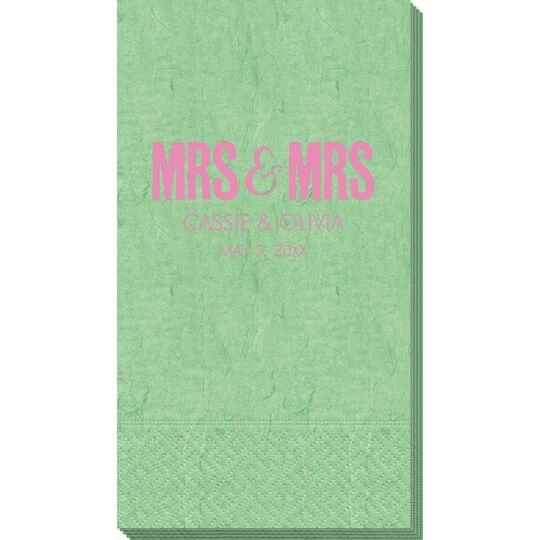 Bold Mrs & Mrs Bali Guest Towels