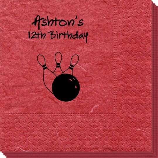 Bowling Ball & Pins Bali Napkins