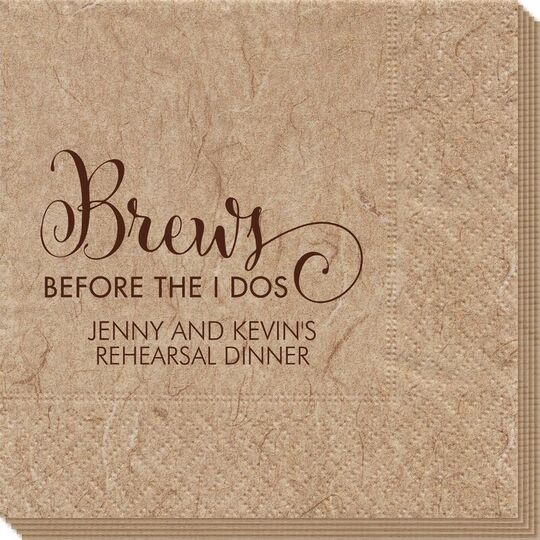 Brews Before The I Dos Bali Napkins