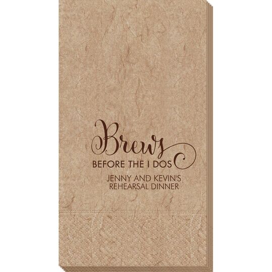 Brews Before The I Dos Bali Guest Towels