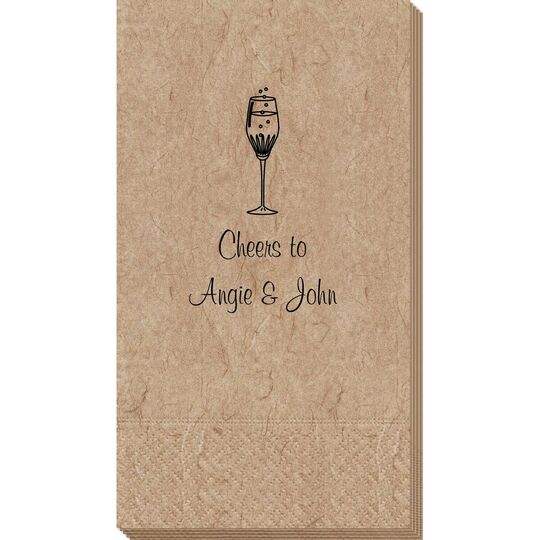 Bubbly Champagne Bali Guest Towels