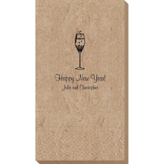 Bubbly Champagne Bali Guest Towels