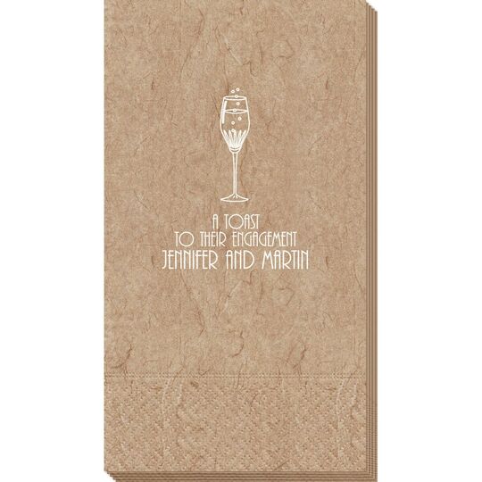 Bubbly Champagne Bali Guest Towels