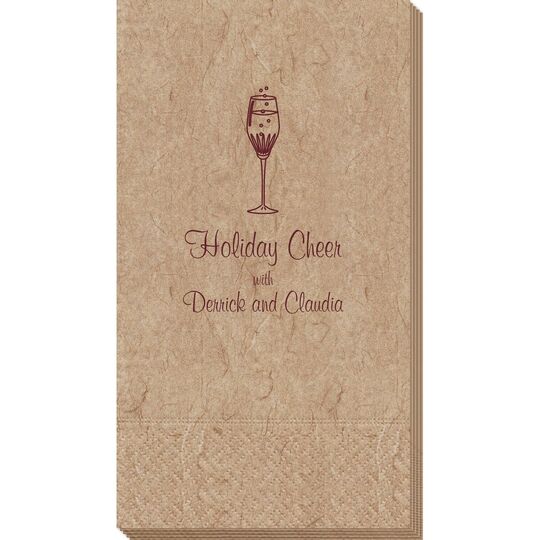 Bubbly Champagne Bali Guest Towels