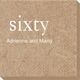Big Number Sixty Bali Napkins Image 2 of 2