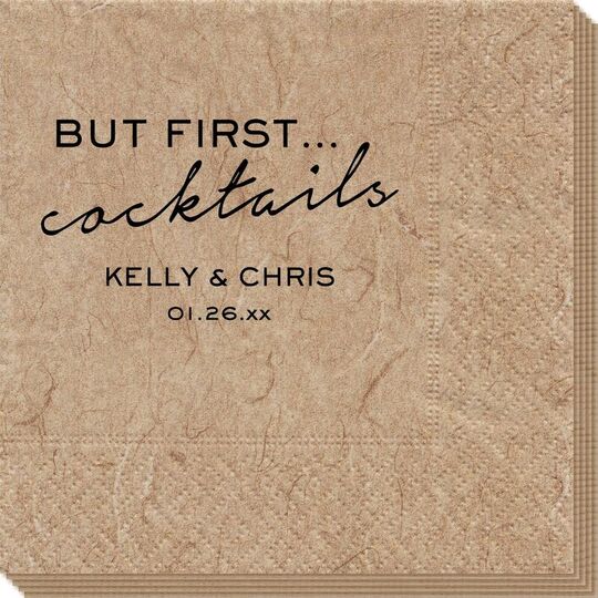 But First Cocktails Bali Napkins