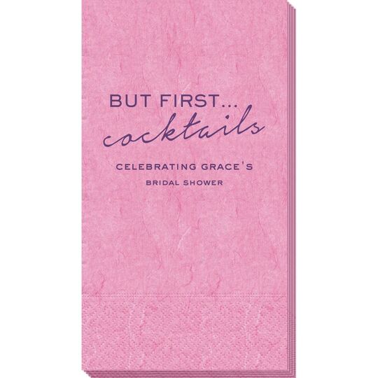 But First Cocktails Bali Guest Towels