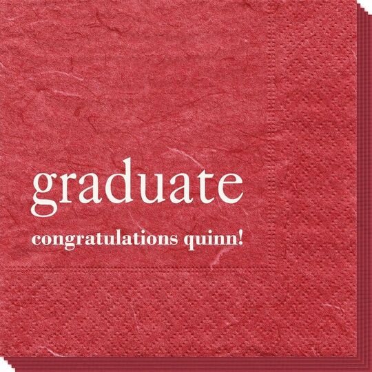 Big Word Graduate Bali Napkins
