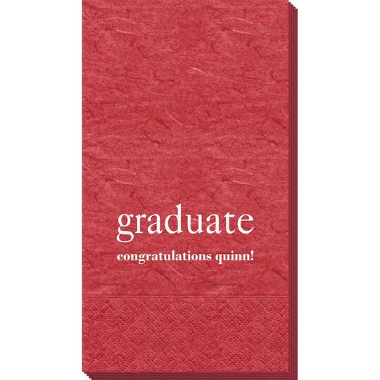 Big Word Graduate Bali Guest Towels