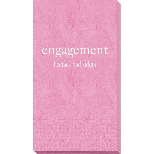 Big Word Engagement Bali Guest Towels