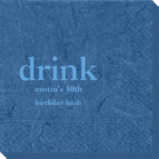 Big Word Drink Bali Napkins