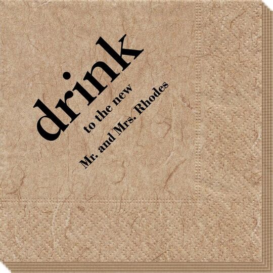 Big Word Drink Bali Napkins