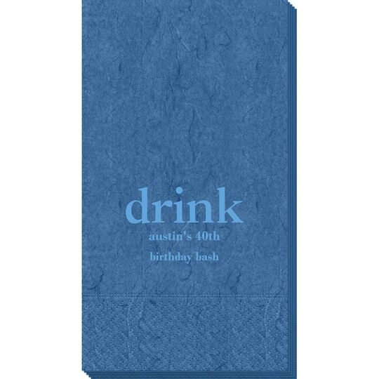 Big Word Drink Bali Guest Towels