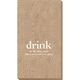 Big Word Drink Bali Guest Towels Image 2 of 4