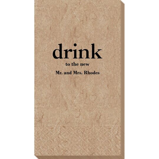 Big Word Drink Bali Guest Towels