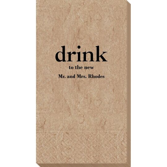 Big Word Drink Bali Guest Towels