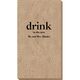 Big Word Drink Bali Guest Towels Image 4 of 4