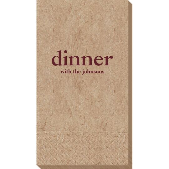 Big Word Dinner Bali Guest Towels