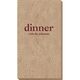 Big Word Dinner Bali Guest Towels Image 1 of 3