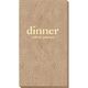 Big Word Dinner Bali Guest Towels Image 2 of 3