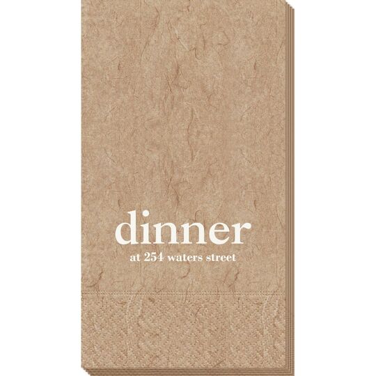 Big Word Dinner Bali Guest Towels
