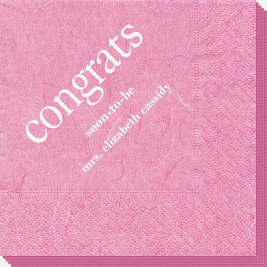 Big Word Congrats Bali Napkins