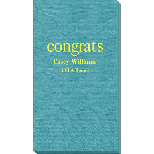 Big Word Congrats Bali Guest Towels