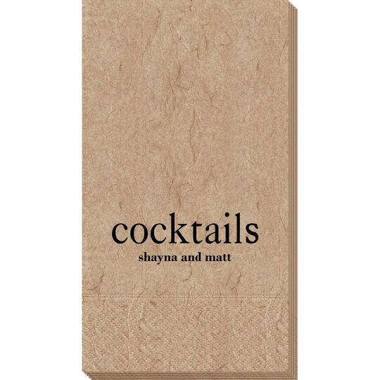 Big Word Cocktails Bali Guest Towels