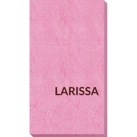 Big Bold Name Bali Guest Towels