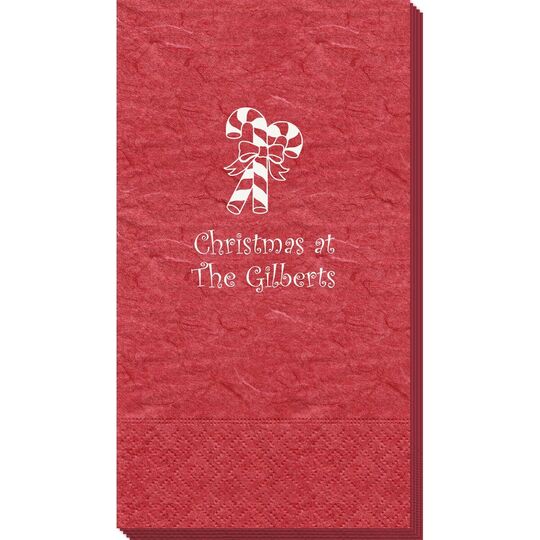 Candy Cane Bali Guest Towels