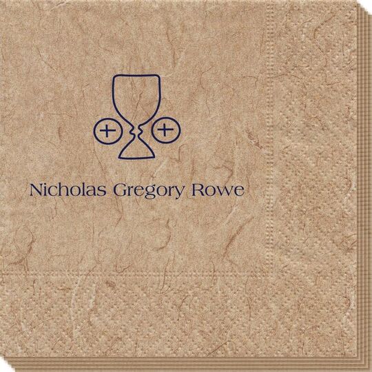 Ceremonial Goblet and Wafer Bali Napkins