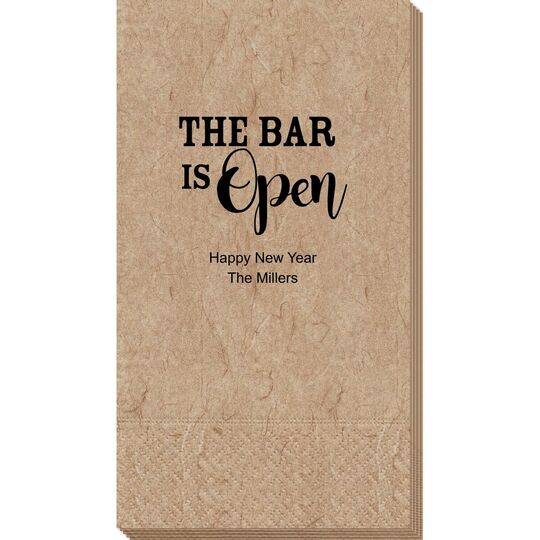 The Bar is Open Bali Guest Towels