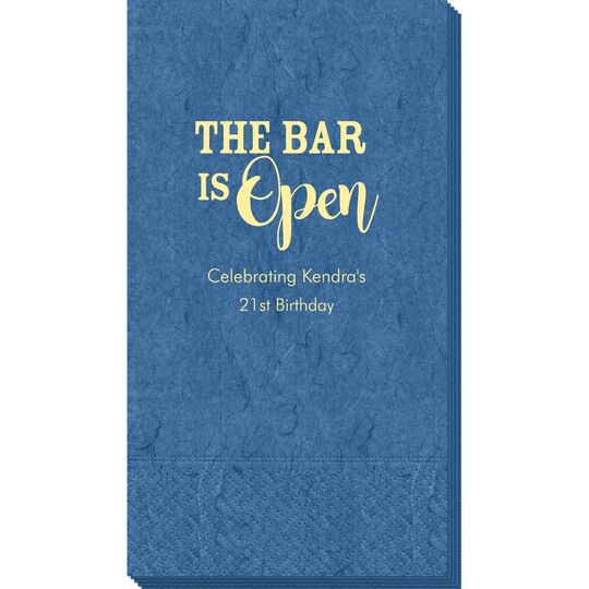 The Bar is Open Bali Guest Towels