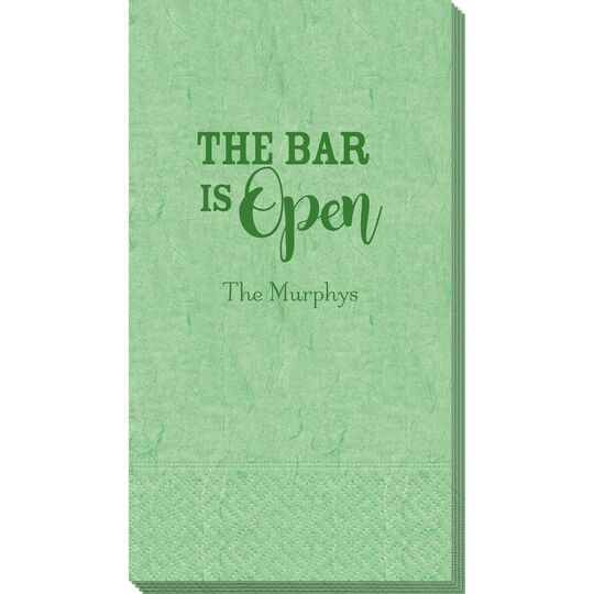 The Bar is Open Bali Guest Towels