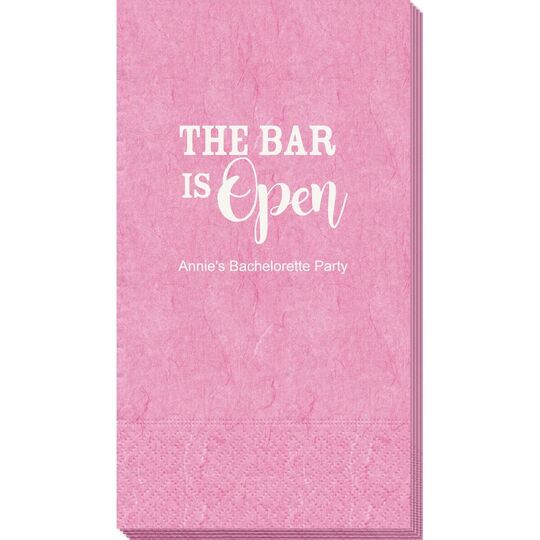 The Bar is Open Bali Guest Towels