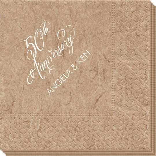 Elegant 50th Anniversary Bali Napkins