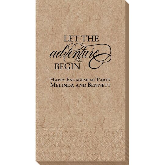 Let the Adventure Begin Bali Guest Towels