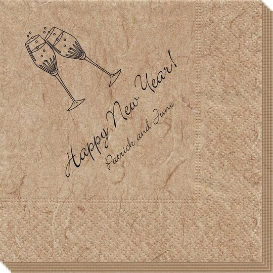 Champagne Crystal Toast Bali Napkins