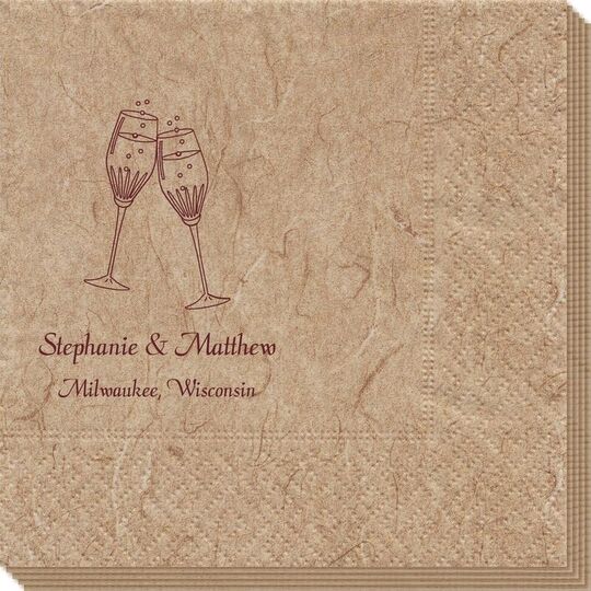 Champagne Crystal Toast Bali Napkins