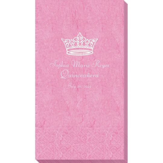 Delicate Princess Crown Bali Guest Towels