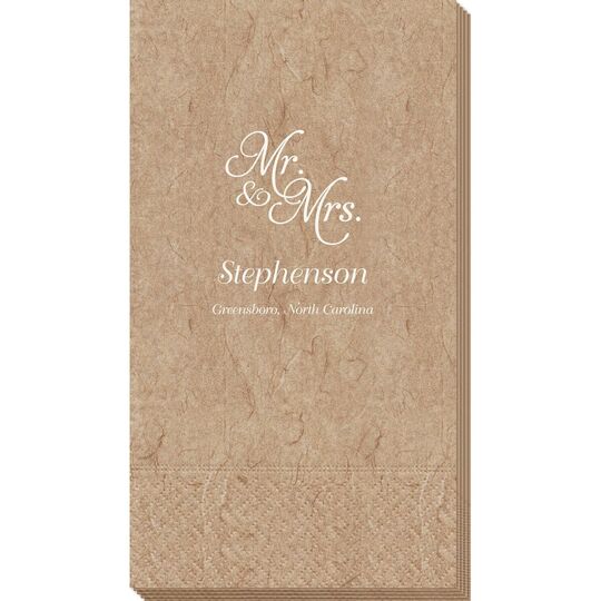 Elegant Mr. & Mrs. Bali Guest Towels