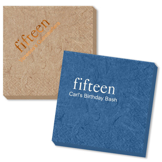 Select Your Big Number Bali Napkins