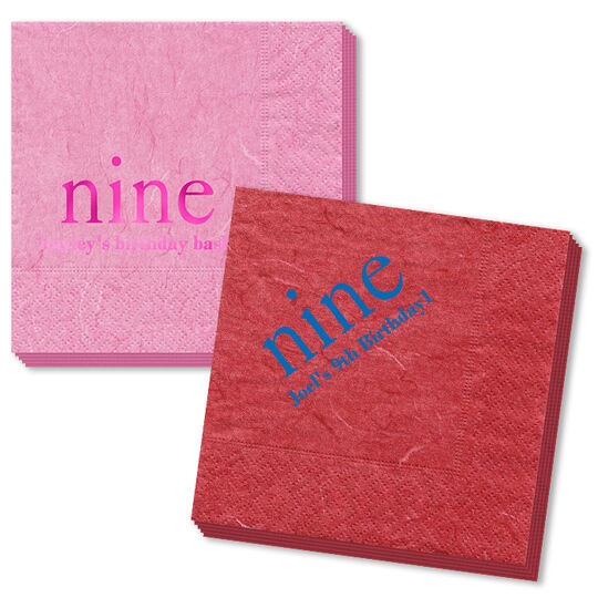 Select Your Big Number Bali Napkins