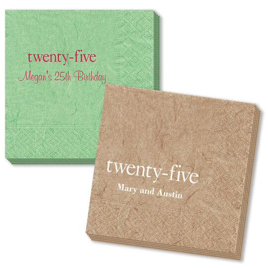 Select Your Big Number Bali Napkins