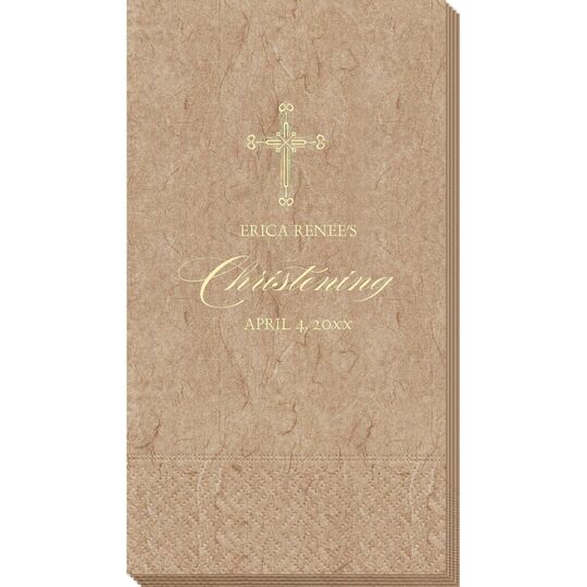 Religious Cross Bali Guest Towels